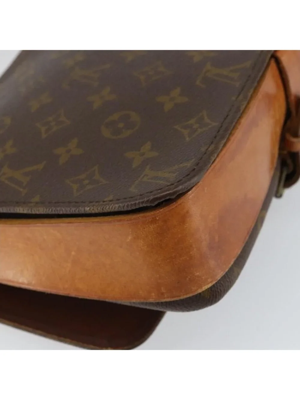 Authentic LOUIS VUITTON Monogram Cartouchiere GM Shoulder Bag M51252 LV - Picture 8 of 16